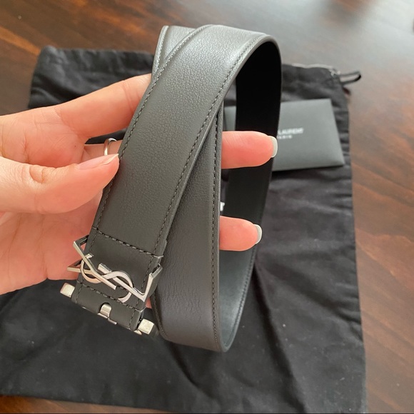 YSL 65cm length grey belt - Picture 4 of 6